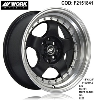 AROS # 15X8.25 8X100-114 ET0 MB 5220